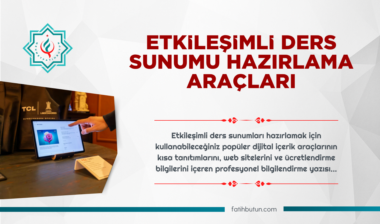 Etkileşimli Ders Sunumu Hazırlama Araçları