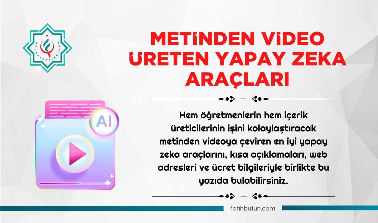 Metinden Video Üreten Yapay Zeka Araçları