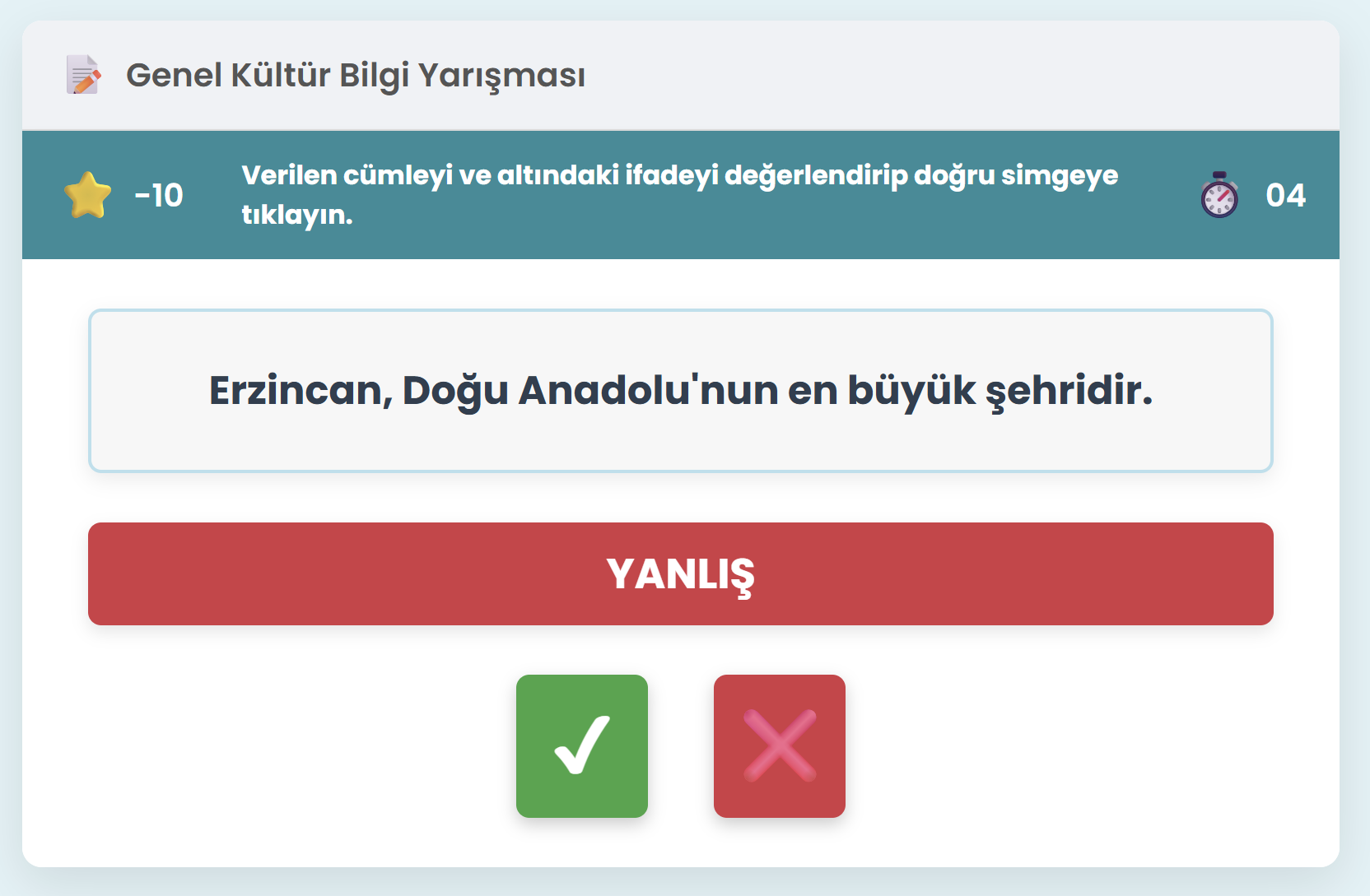 006d- Çok Sorulu Sayfa Geçişli DÖGM Yarışma Tarzı D-Y Örneği